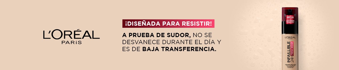 ¡Diseñana para resistir! A prueba de sudor, no se desvanece durante el día y es de baja transferencia